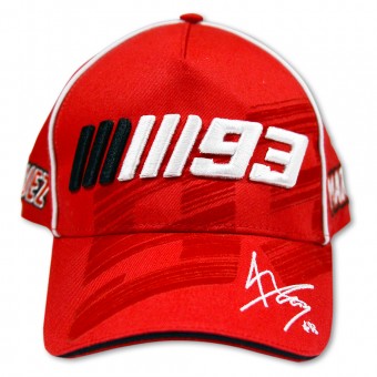 Berretti da baseball moto Marquez 93 Cap 04 Red MM93