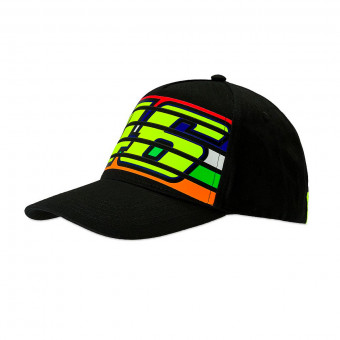 Berretti da baseball moto VR 46 Cap 2 Classic Stripes Black