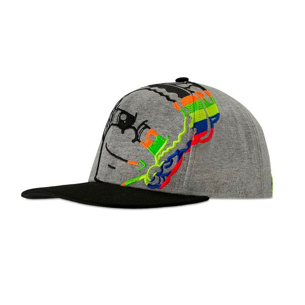 Berretti da baseball moto VR 46 Cap Classic Dottorino Grey