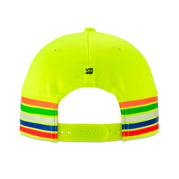 VR 46 Cap Stripes VR46 Giallo Fluo