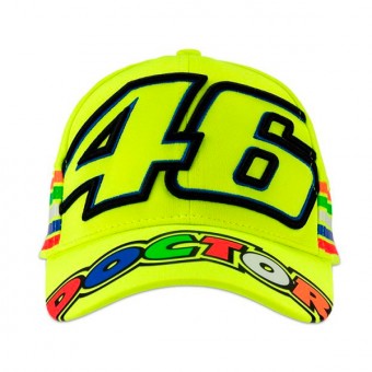 VR 46 Cap Stripes VR46 Giallo Fluo