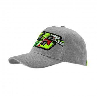 Berretti da baseball moto VR 46 Cap Woman Classic Pop Art Grey