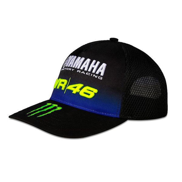 Berretti da baseball moto VR 46 Cap Yamaha Dual Black