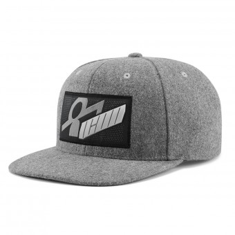 Berretti da baseball moto ICON Siq Whooly Hat Grigio