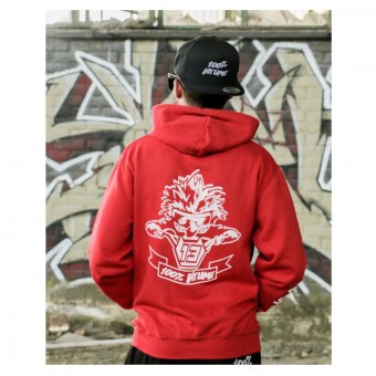 Pullover Moto 100% Bitume Hoodie Asphalt Red