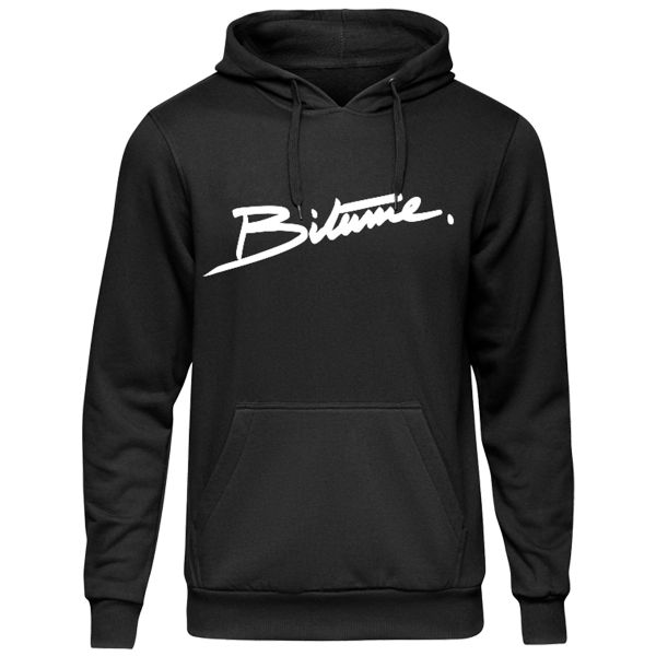 Pullover Moto 100% Bitume Hoodie Signature Big Black