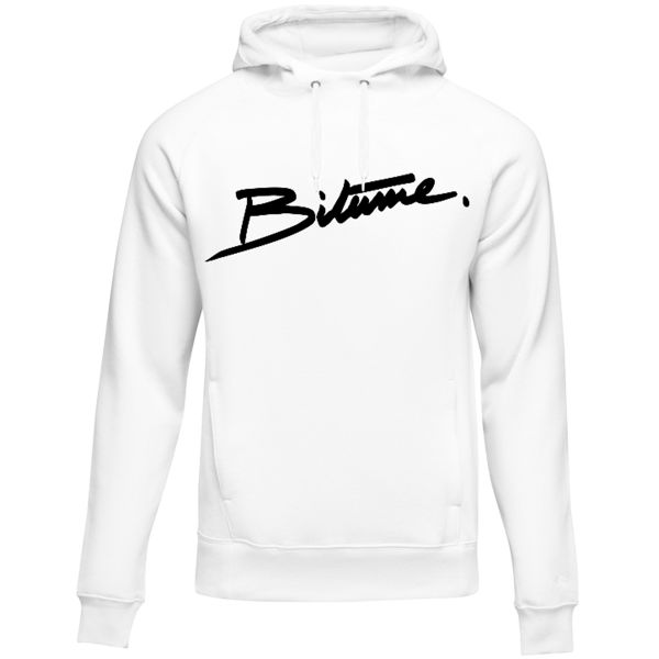 Pullover Moto 100% Bitume Hoodie Signature Big White