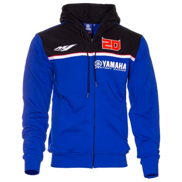 Pullover Moto FABIO QUARTARARO Zipped Hoodie Yamaha Blue