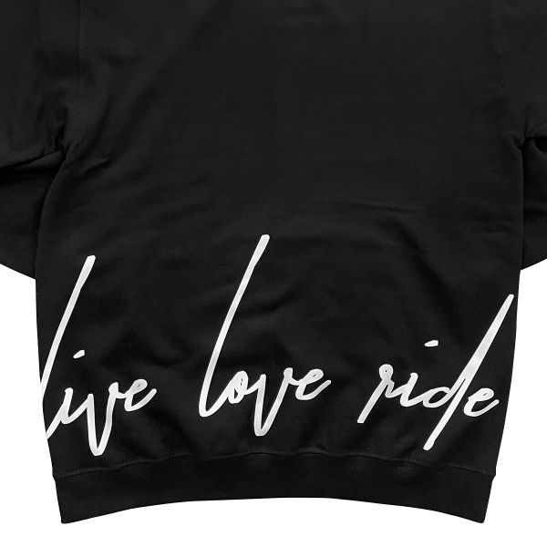 iCasque iCasque Hoodie Live Love Ride Black