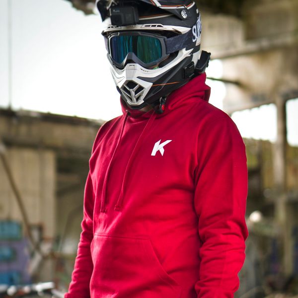 Kikaninac Sweat Hoodie Supermot Rosso