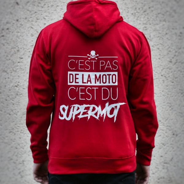 Kikaninac Sweat Hoodie Supermot Rosso
