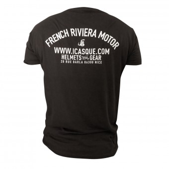 T-Shirt Moto iCasque French Riviera Motor Black