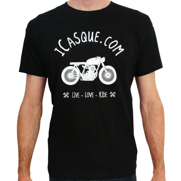T-Shirt Moto iCasque Vintage Tee iCasque Black T-Shirt Moto iCasque Vintage Tee iCasque Black