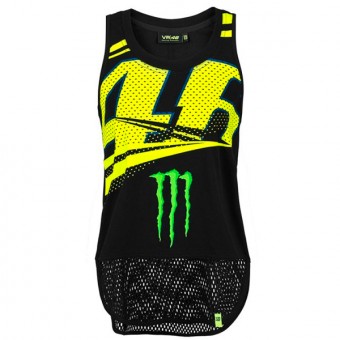 T-Shirt Moto VR 46 Canotta Lady Monza Monster VR46 Nera