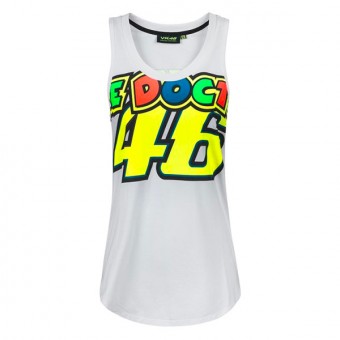 T-Shirt Moto VR 46 Canotta Lady VR46 Bianca