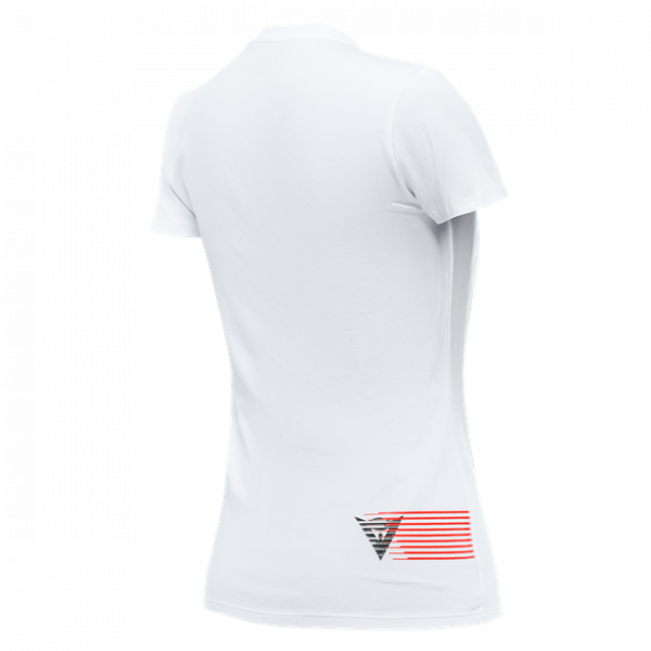 T-Shirt Moto Dainese Logo Lady White Black T-Shirt Moto Dainese Logo Lady White Black