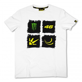 T-Shirt Moto VR 46 Monster White VR46