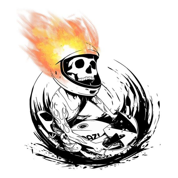 Gaaz Skull Fire (Bianco)