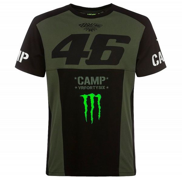 T-Shirt Moto VR 46 T-Shirt Camp Monster Dual Green Army