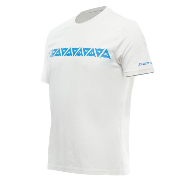 T-Shirt Moto Dainese Stripes Light Grey Blue