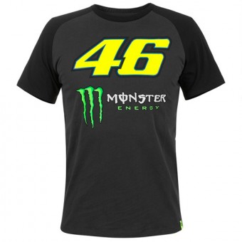 T-Shirt Moto VR 46 T-Shirt Dual Monster VR46 Nera