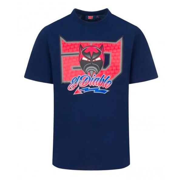 T-Shirt Moto FABIO QUARTARARO T-Shirt 20 El Diablo Blue
