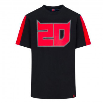 T-Shirt Moto FABIO QUARTARARO T-Shirt 20 Inserts Black