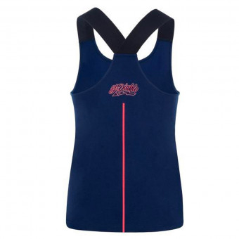 FABIO QUARTARARO El-Diablo Elastic Band Tank-Top Blue