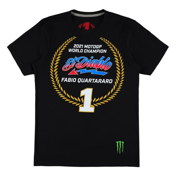 T-Shirt Moto FABIO QUARTARARO FQ20 Champion 2021 Black