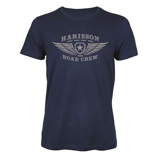 T-Shirt Moto HARISSON Road Crew Blue