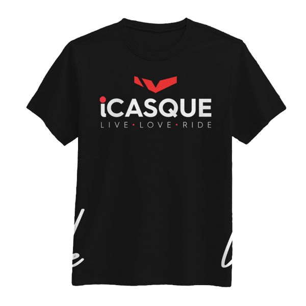 T-Shirt Moto iCasque iCasque Black T-Shirt Moto iCasque iCasque Black