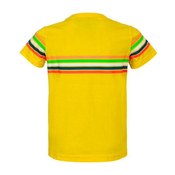 VR 46 T-Shirt Kid Stripes Gialla