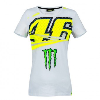 T-Shirt Moto VR 46 T-Shirt Lady Monza Monster VR46 Bianca