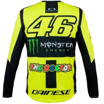 VR 46 T-Shirt Manica Lunga Monster VR46 Giallo Fluo
