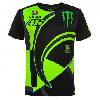 T-Shirt Moto VR 46 T-Shirt Replica Monster Dual Black