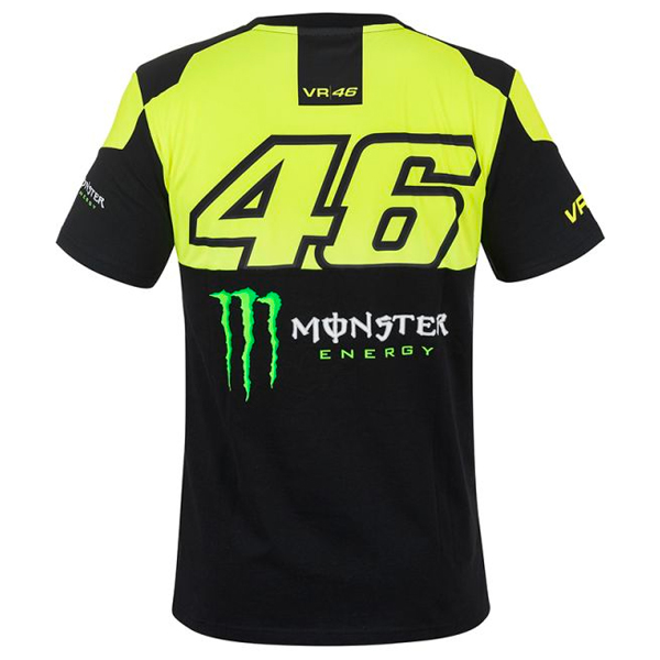 VR 46 T-Shirt Replica Monster VR46 Giallo Fluo