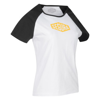 T-Shirt Moto Segura T-shirt Lady First Nero bianco