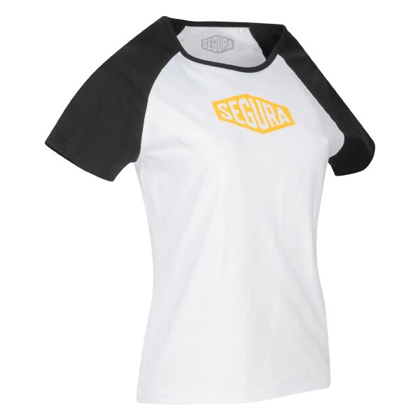 T-Shirt Moto Segura T-shirt Lady First Nero bianco