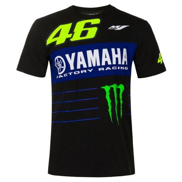 T-Shirt moto VR 46 T-Shirt Dual Yamaha VR46 pronto per l'invio