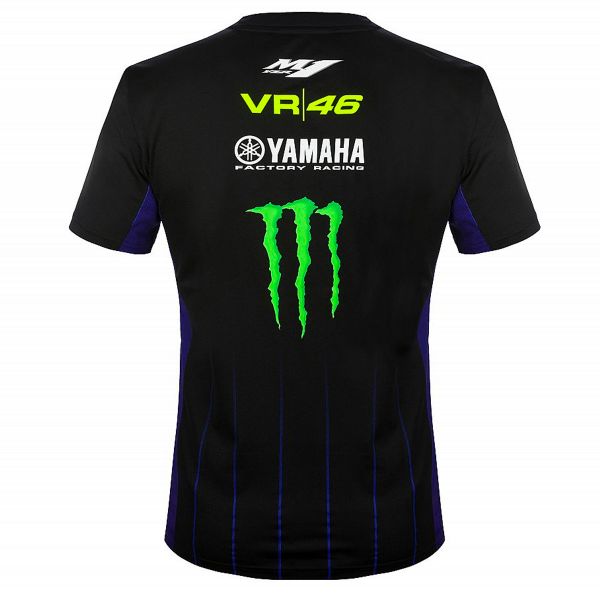 VR 46 T-Shirt Yamaha Dual Black