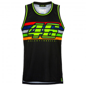 T-Shirt Moto VR 46 Tank Top Man Stripes Black