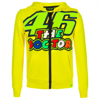 Giacche VR 46 Hoodie Kid 46 The Doctor Yellow