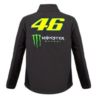 VR 46 Hoodie Softshell Dual Monster VR46 Nero Grigio