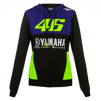 Giacche VR 46 Hoodie Woman Yamaha Dual Racing