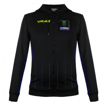 Giacche VR 46 Hoodie Yamaha Dual Black