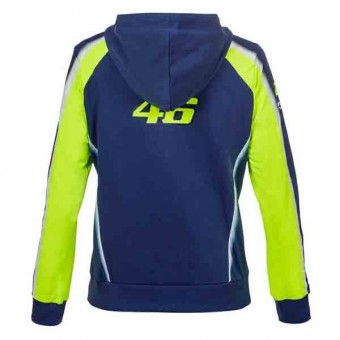 VR 46 Hoodie Zip Lady Racing Yamaha VR46 Blu