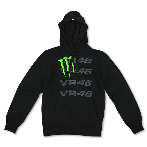 Giacche VR 46 Monster Hoodie Black